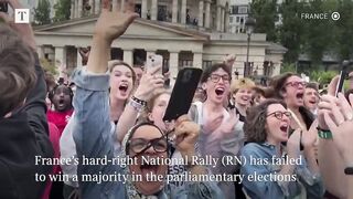 Leftist alliance leads French election.