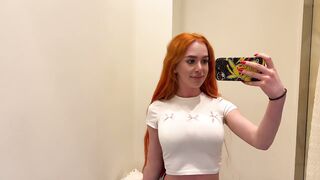 [4K] Transparent Haul with Chloe Lust _ See through Try on at the Mall