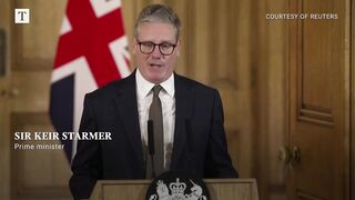 Keir Starmer holds first press conference as prime minister.