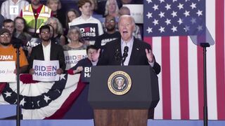 'I am running and gonna win again', says Biden.