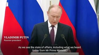 Putin issues demands to Ukraine to end war.