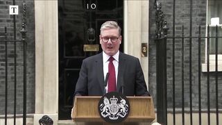 Starmer delivers first speech as prime minister.