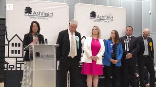 Reform UK win first seat in Ashfield.