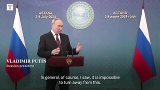 Putin comments on Trump wanting to stop the war in Ukraine.