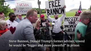 Trump ally Steve Bannon turns himself in to prison.