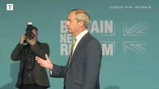 Nigel Farage hosts major rally in Birmingham.