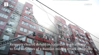 At least one killed in Russian missile attack on Ukraine's Dnipro.