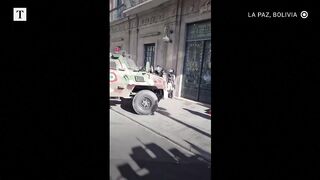 Ex-army leader arrested after failed Bolivia coup attempt.