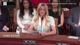 Paris Hilton testifies to Congress about childhood abuse.