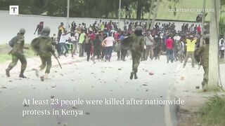 Kenya's president claims _criminals_ infiltrated protests.