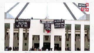 Pro-Palestine Protesters Scale Roof Of Australia’s Parliament