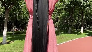 Beautiful log hairstyle