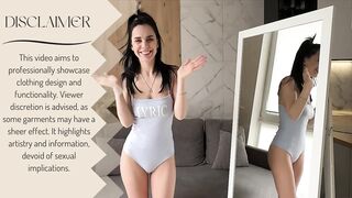 4K Transparent Summer Fashion Try-On Haul _ Emily Haul 2024's
