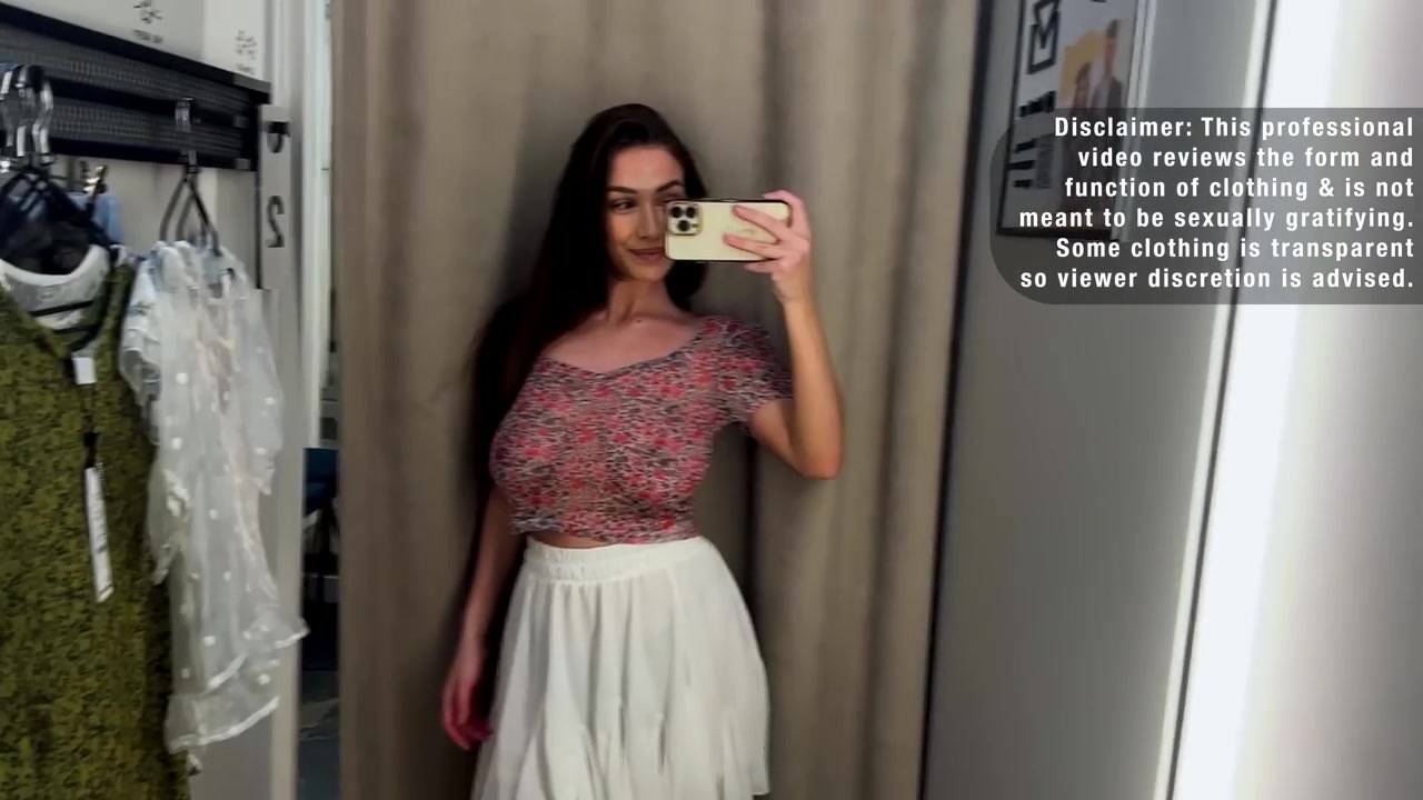 TRANSPARENT Tops Try On Haul 2024_ See-Through & No Bra - Febspot