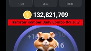 5,000,000 coin clam hamster Kombat | Hamster kombat combo card 8-9 July