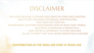 [4K] Dry vs Wet Challenge _ Transparent Clothes Haul _ See Through