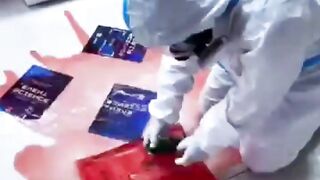 A scientist is infected with a mysterious virus from a strange suitcase