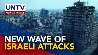 Thousands of Palestinians flee after Israeli bombardment
