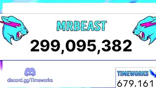 Mr beast a ateint les 300.000.000 abonner sur YouTube hier
