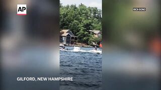 WATCH_ Teen jumps aboard and stops runaway boat in New Hampshire.