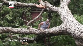 Cleanup begins after Beryl blows through Texas coast.