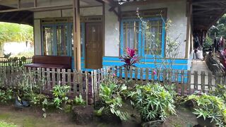The house in my village is clean, beautiful and natural