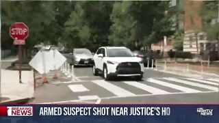 Carjacking suspect shot near Justice Sotomayor's home.