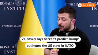 Volodymyr Zelenskiy says he can't predict Trump's actions if elected _ REUTERS.