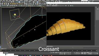 How to Model a 3D Croissant in 3ds Max | Beginner Tutorial | Blend Box | Path Deform | Garment #3d