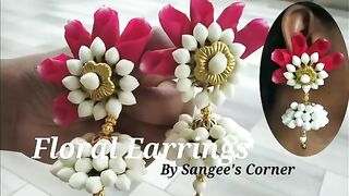 DIY Flower Earrings _