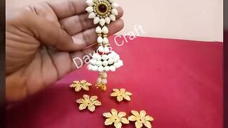 Making Bahubali style easy Flower Jewellery_ J