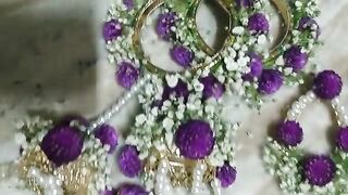 #❤❤????????Fresh flower kalire _ kaleerein_ Fresh flower earrings_ ...........