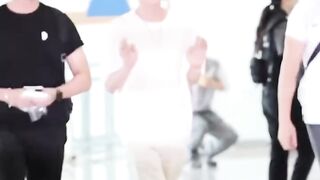 Jin at Incheon airport departure to Paris for Olympics 2024