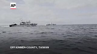 Taiwan coast guard says it fends off attempted Chinese incursion.