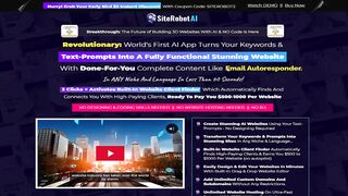 SiteRobot AI Review - AI Websites Builder App in 2024