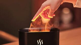 Essential Oil Aroma Diffuser Aromatherapy LED Flame Car Humidifier Air Purifier