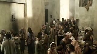 Gladiator Gannicus Fights Blind Folded  Spartacus