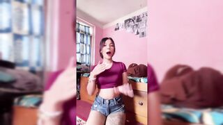 Indian Model Girl Anisha Bhandari Dance