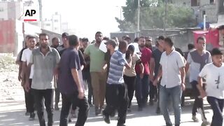 _Funerals of 5 people killed in strike on Gaza's Khan Younis.