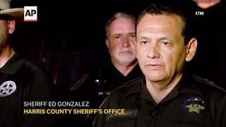 Suspect charged in shooting death of a Houston-area deputy during manhunt after pizzeria assault.