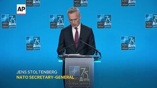 Jens Stoltenberg wraps up NATO summit for final time at the helm.
