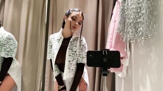 [4K] ????18 ???? _TRANSPARENT_ try on haul in the mall 2024 new