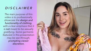 4K TRANSPARENT Pink Lingerie Sets TRY ON with Mirror View! _ Alanah Cole TryOn