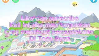 Cara membuat perpustakaan di Toca Boca