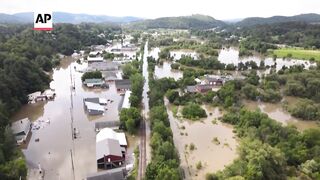 Vermont residents react to flooding after remnants of Beryl.