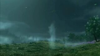 Whispers of Tranquility: Windy Beautiful Calm Background