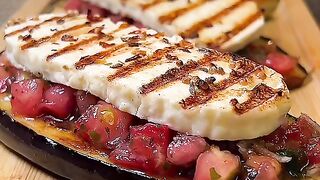 Баклажаны с жаренным сыром