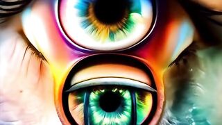 Those who don't have eye drops wear sunglasses