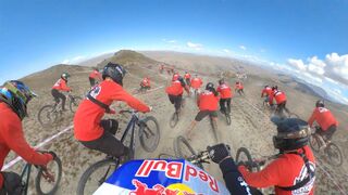 Start LAST, Finish 1st_! 100 Amateurs Vs Pro Mountain Bikers.