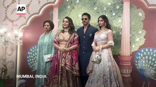 Celebrities, tycoons, cricketers and former UK PM attend Ambani wedding ‘blessing ceremony’ in Mumba.